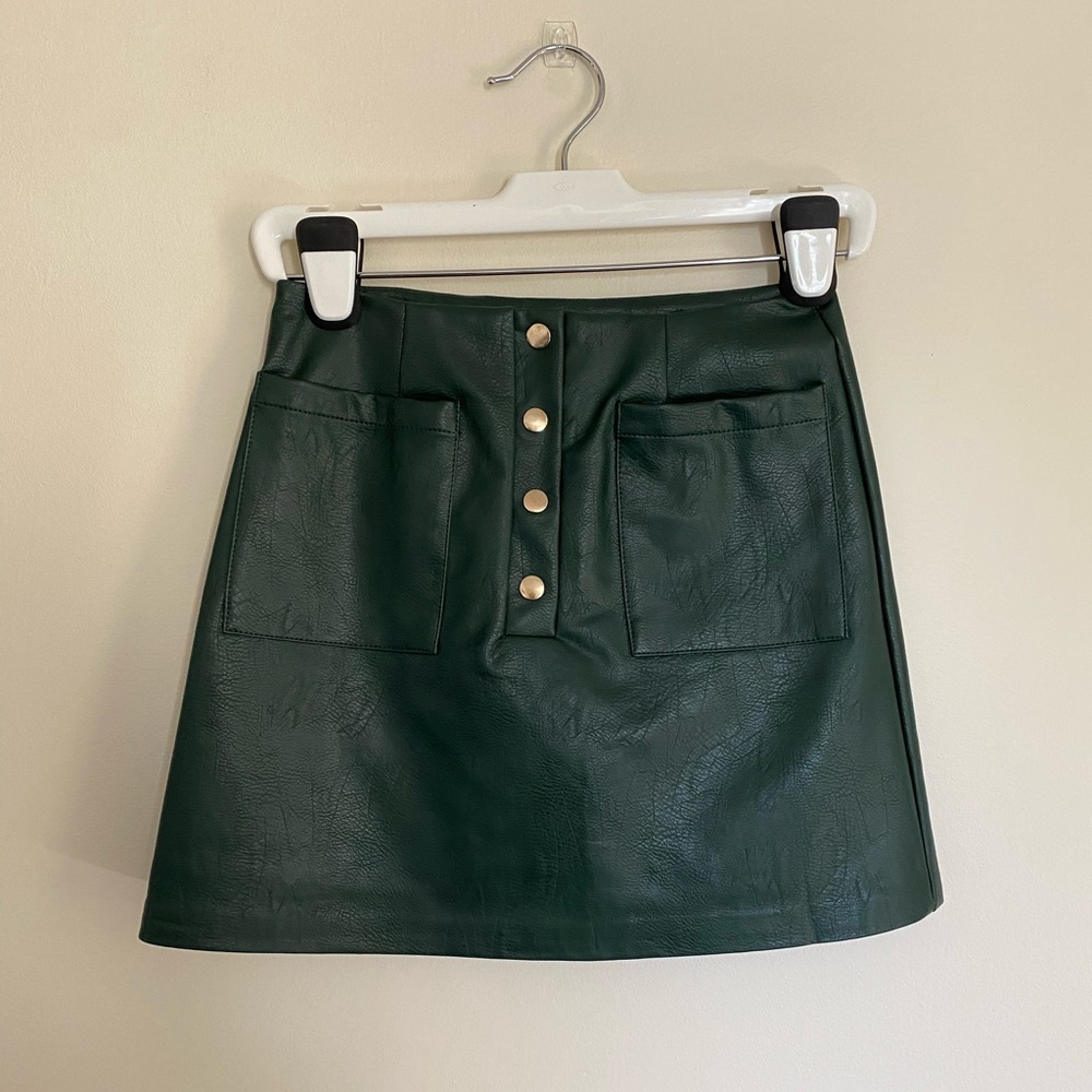 Women Dark Green Skirt